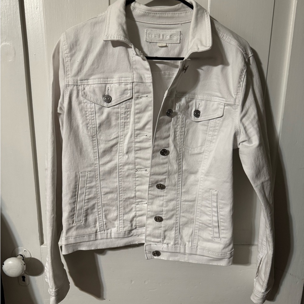 Maurice’s Women's White Denim Jacket